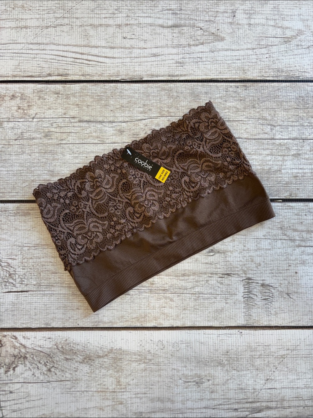 Coobie Lace Trim Bandeau - Brown